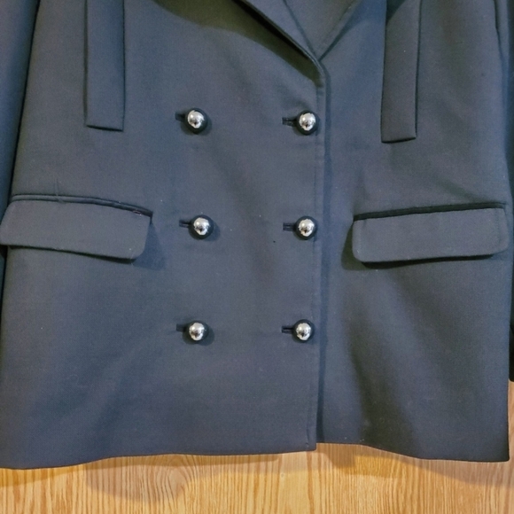 Kate Spde Broome Street Double Breasted Pea Coat Black Size XS - Picture 6 of 10